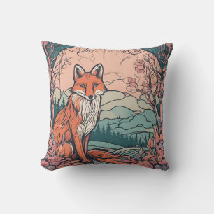 Enchanted Woodland Fox D8 Cushion