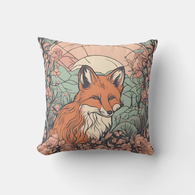 Enchanted Woodland Fox D9 Cushion (Front)
