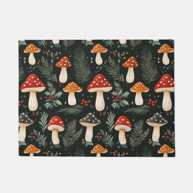 Enchanted Woodland Holiday Doormat (Front)