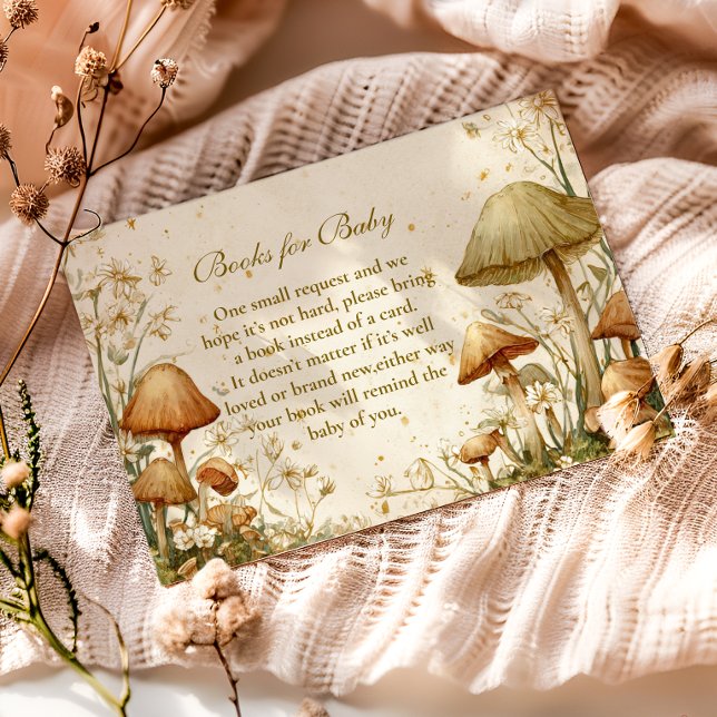Enchanted Woodland Mushroom Books for Baby  Enclosure Card (Creator Uploaded)