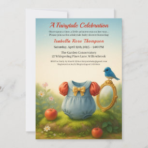 Enchanted Woodland Princess Baby Shower Fairytale  Invitation
