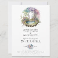 Enchanted Woodland Watercolor Wedding