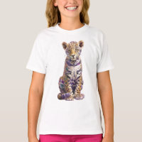 Enchanting Amethyst Jaguar Cub Fine Art Print