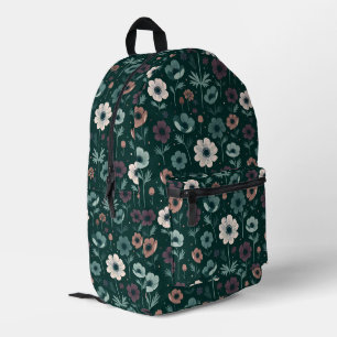 Enchanting Anemone Pattern Printed Backpack