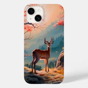 Enchanting Autumn Deer Forest Scene Design Case-Mate iPhone 14 Case