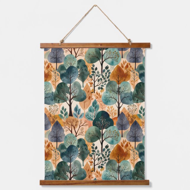 Enchanting Autumn Trees Hanging Tapestry (Front)