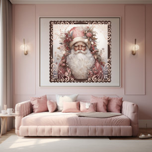 Enchanting Black Santa Poster
