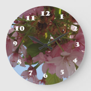 Enchanting Blooms Large Clock