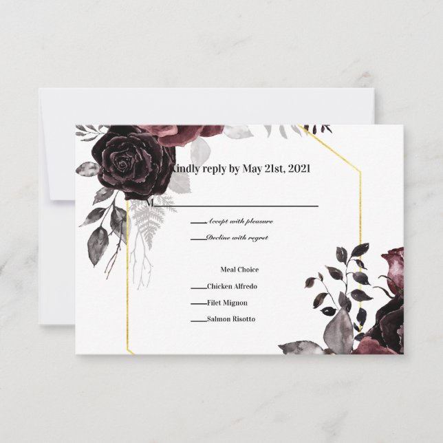 Enchanting Blooms RSVP Card (Front)