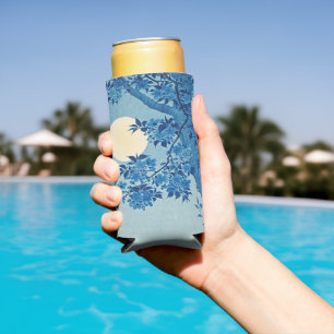 Enchanting Blossoms: Cherry on a Moonlit Night Seltzer Can Cooler