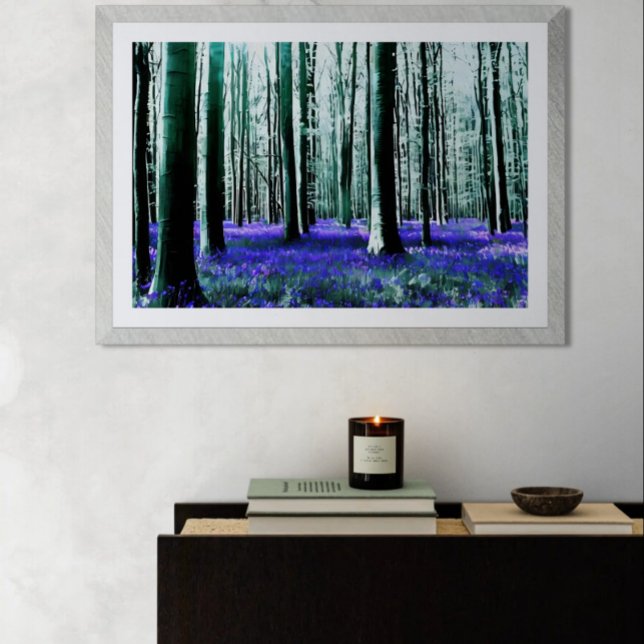 Enchanting Bluebell Forest  Poster (Creator Uploaded)