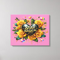 Enchanting Bouquet of Golden Roses And Heart 20x16