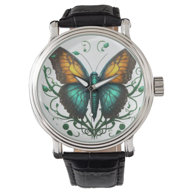 "Enchanting Butterflies: Designing watch (Front)