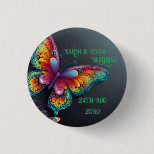 Enchanting Butterfly Bliss 3 Cm Round Badge