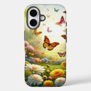 Enchanting Butterfly Garden iPhone 16 Case