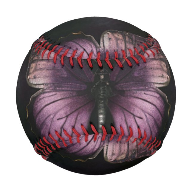 Enchanting Butterfly Pattern Baseball (Front)