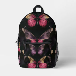 Enchanting Butterfly Pattern Printed Backpack