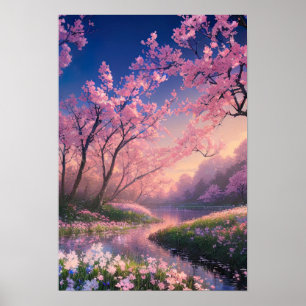 Enchanting Cherry Blossoms Poster