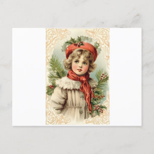 Enchanting Child Holiday Postcard