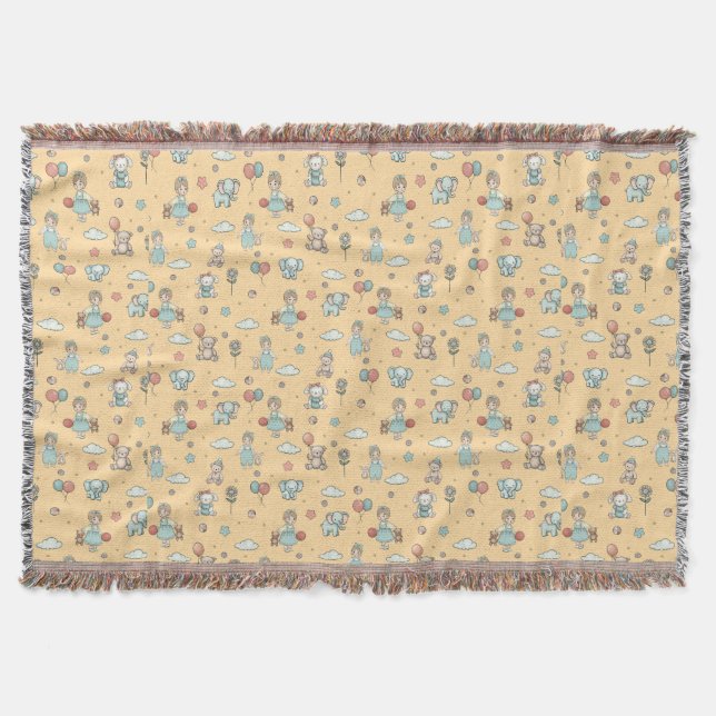 Enchanting children's throw blanket (Front)