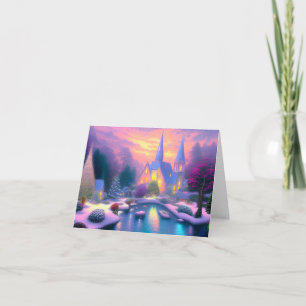 Enchanting Christmas Church Card