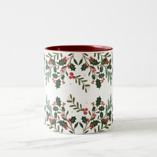 Enchanting Classic Elegance Christmas Holiday Two-Tone Coffee Mug