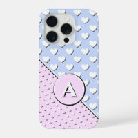 Enchanting Colours Rose And Blue, Custom Monogram