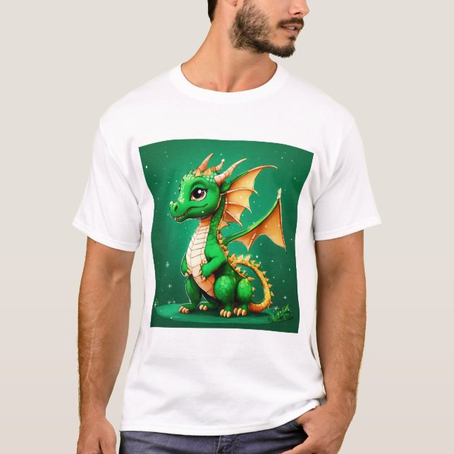 "Enchanting Dragon Family Sticker" T-Shirt (Front)