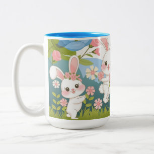Enchanting Easter celebration design Two-Tone Coffee Mug