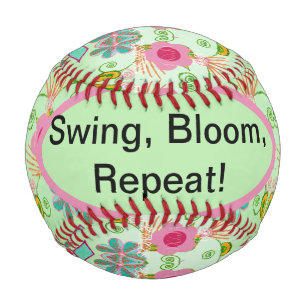 Enchanting Eclectic Garden: Diverse Floral Beauty Baseball