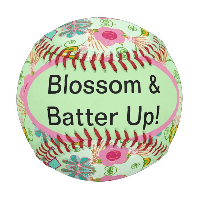 Enchanting Eclectic Garden: Diverse Floral Beauty  Baseball (Front)