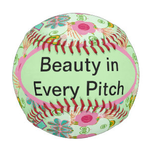 Enchanting Eclectic Garden: Diverse Floral Beauty Baseball