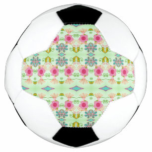 Enchanting Eclectic Garden: Diverse Floral Beauty Football