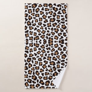 Enchanting Elegant Natural Leopard Patterns Bath Towel