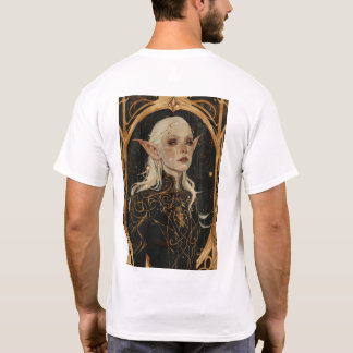 Enchanting Elven Woman Portrait | Fantasy T-Shirt