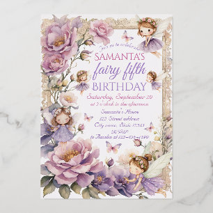 Enchanting Fairy Floral Watercolor Birthday Party