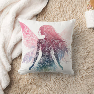 Enchanting Fairy Silhouette Cushion