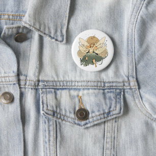 Enchanting Fairy – Whimsical Fantasy Art 6 Cm Round Badge