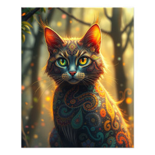 Enchanting Fantasy Cat Photo Print