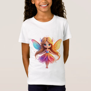 Enchanting Fantasy Fairy with Colourful Wings T-Shirt