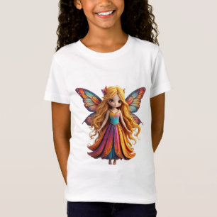 Enchanting Fantasy Fairy with Colourful Wings T-Shirt