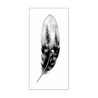 Enchanting Feather with Bald Eagle Artwork