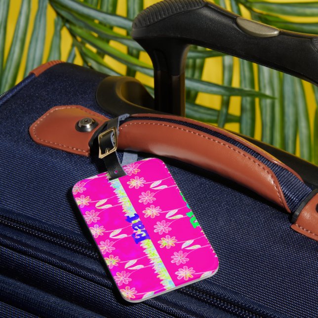 Enchanting Flora: A Symphony of Beautiful Colors   Luggage Tag (Front Insitu 1)