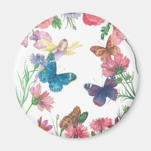 enchanting flower fairy magnet