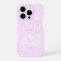 Enchanting Flowers And Hearts Light Pastel Colours