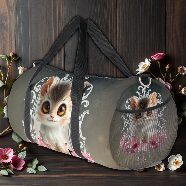 Enchanting, fluffy kitten duffle bag (Creator Uploaded)