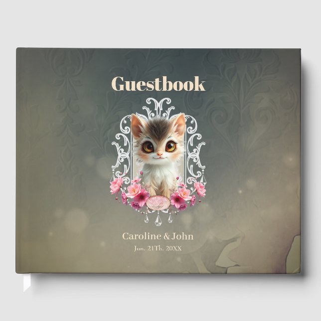 Enchanting, fluffy kitten  guest book (Front)
