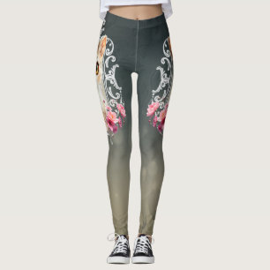 Enchanting, fluffy kitten leggings