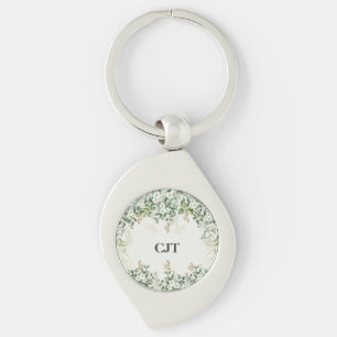 Enchanting Foliage Flourish: Botanical Keychain