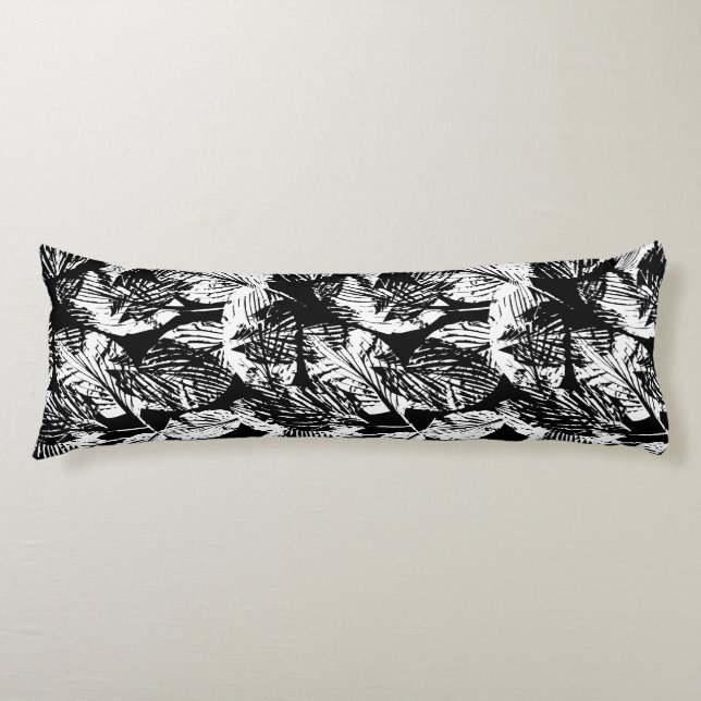 Enchanting Forest Foliage Seamless Pattern Body Cushion (Front)